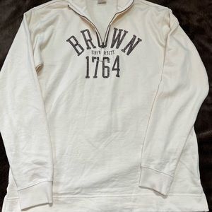 Never worn ! Men’s size medium, Brown University sweat shirt , 1/4 zip front .